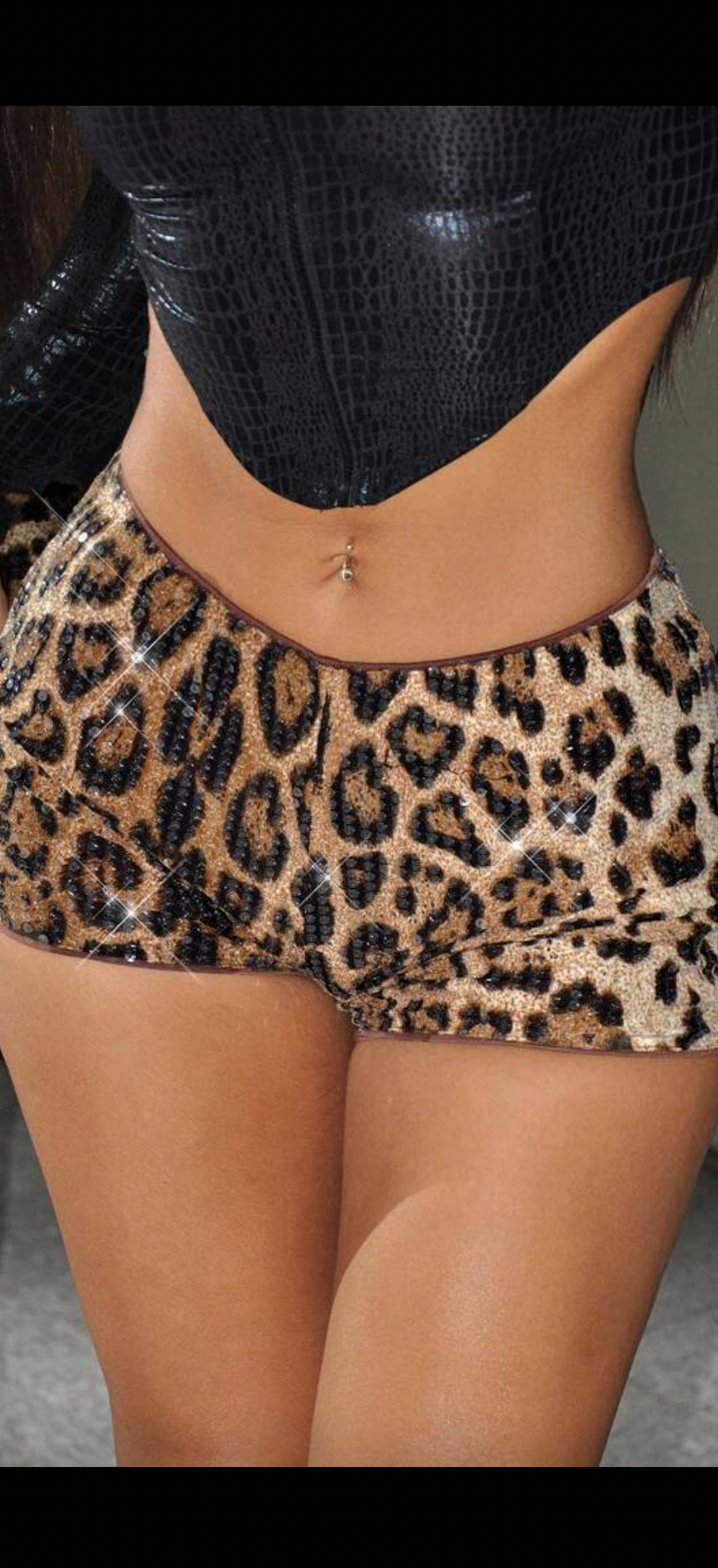 Leopard shorts